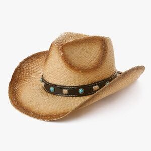 New Unisex Raffia Cowboy Hat, Size XL